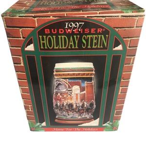 Budweiser 1997 Holiday Stein Brand New